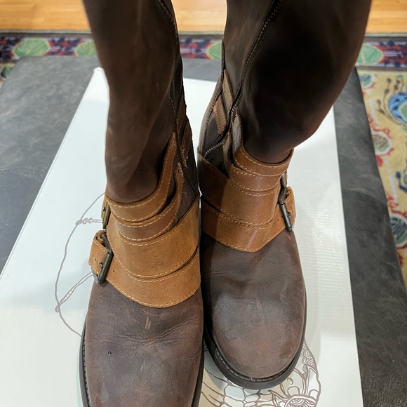 Tobacco Santa Fe Wide-Calf Riding Boot, Size 9 - Picture 3 of 12